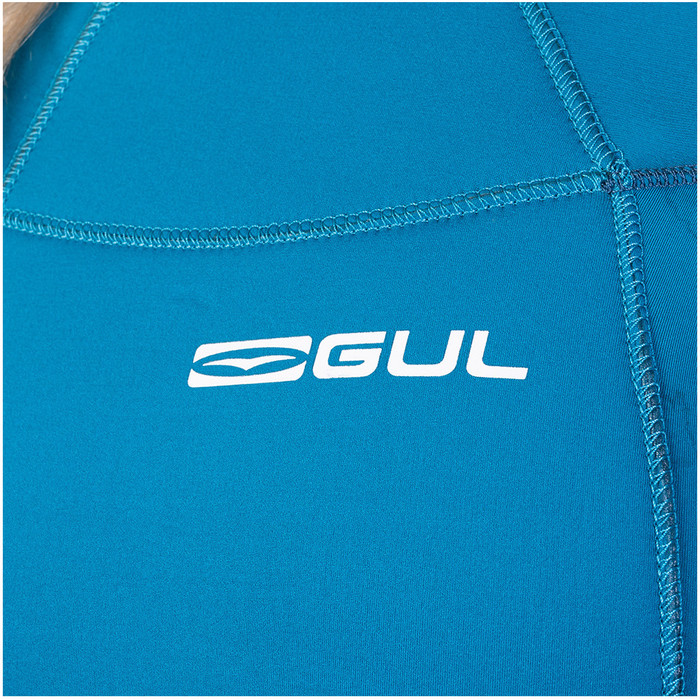 2023 Gul Mujer Response 3/2mm Gbs Back Zip Neopreno RE1232-C1 - Teal / Marbel